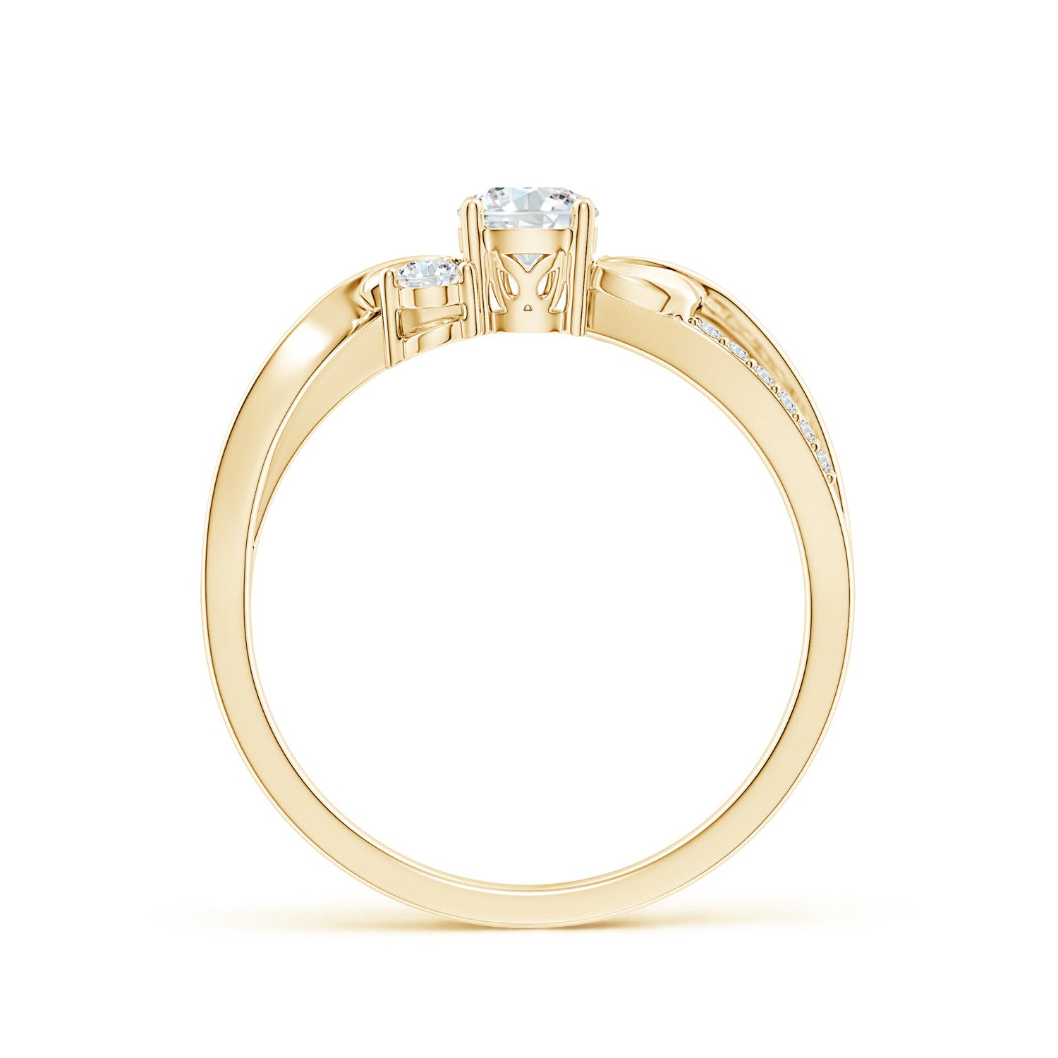 F-G, VS / 0.49 CT / 14 KT Yellow Gold