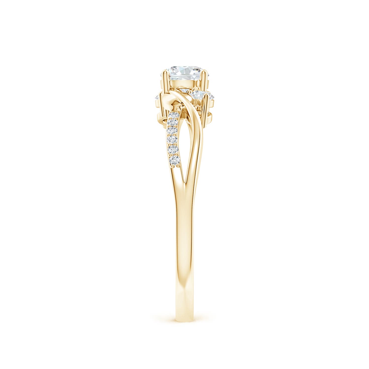 F-G, VS / 0.49 CT / 14 KT Yellow Gold