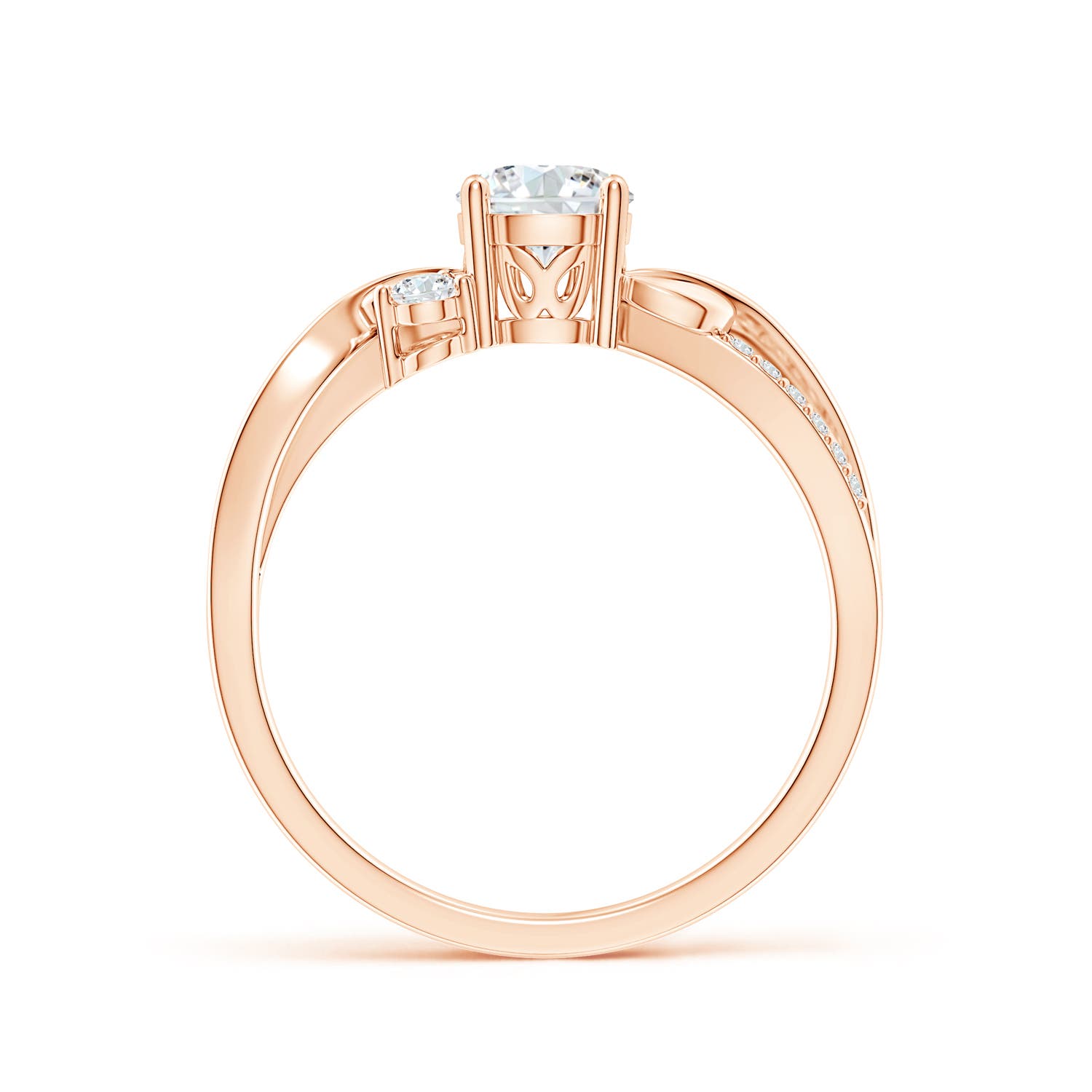 F-G, VS / 0.74 CT / 14 KT Rose Gold