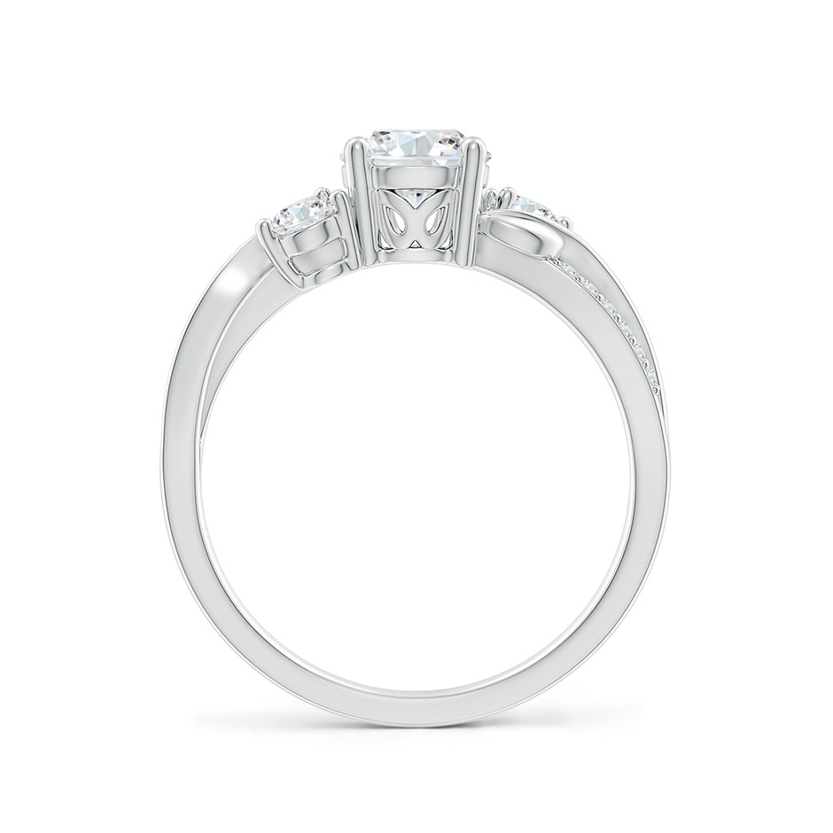 6mm FGVS Lab-Grown Three Stone Diamond Twisted Vine Ring in White Gold side 199