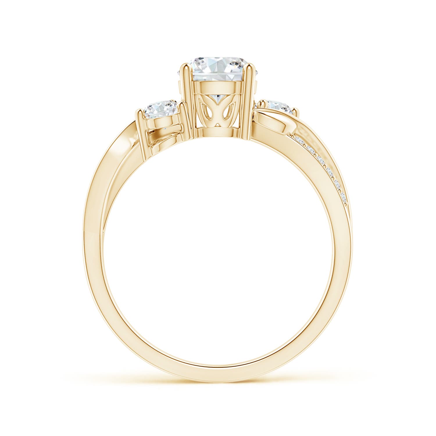 F-G, VS / 1 CT / 14 KT Yellow Gold