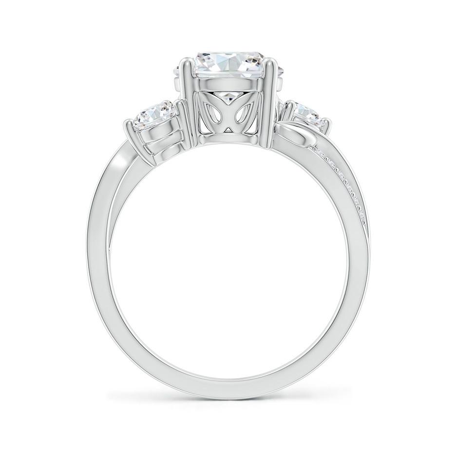 8mm FGVS Lab-Grown Three Stone Diamond Twisted Vine Ring in White Gold side 199