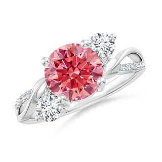 Round Fancy Intense, VS Lab Grown Pink Diamond