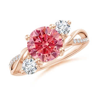 Round Fancy Intense, VS Lab Grown Pink Diamond
