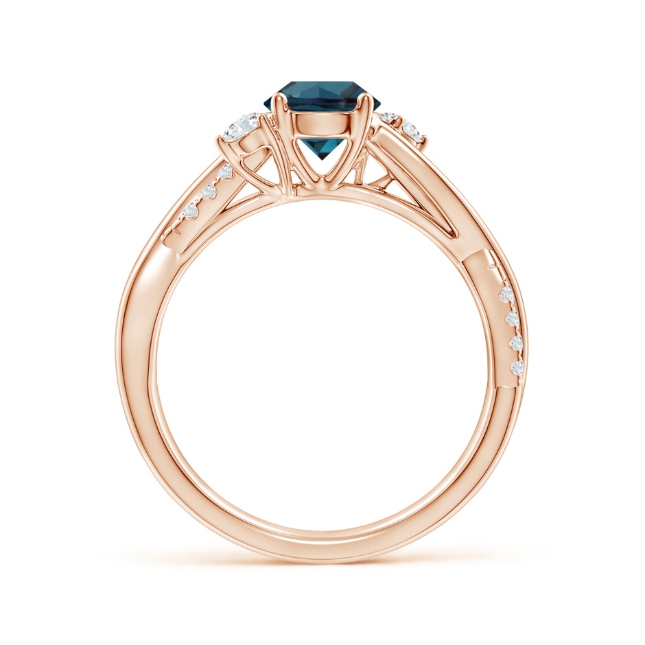6mm Labgrown Nature Inspired Lab-Grown Alexandrite & Diamond Twisted Vine Ring in Rose Gold side 199