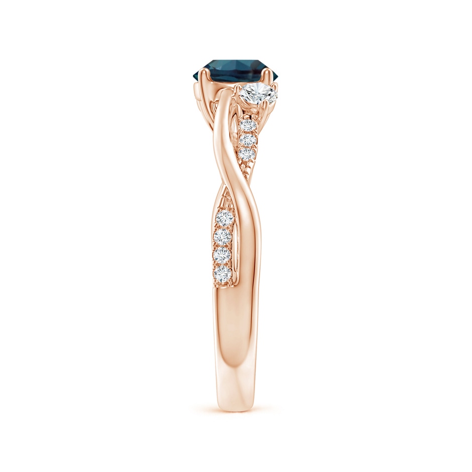 6mm Labgrown Nature Inspired Lab-Grown Alexandrite & Diamond Twisted Vine Ring in Rose Gold side 299