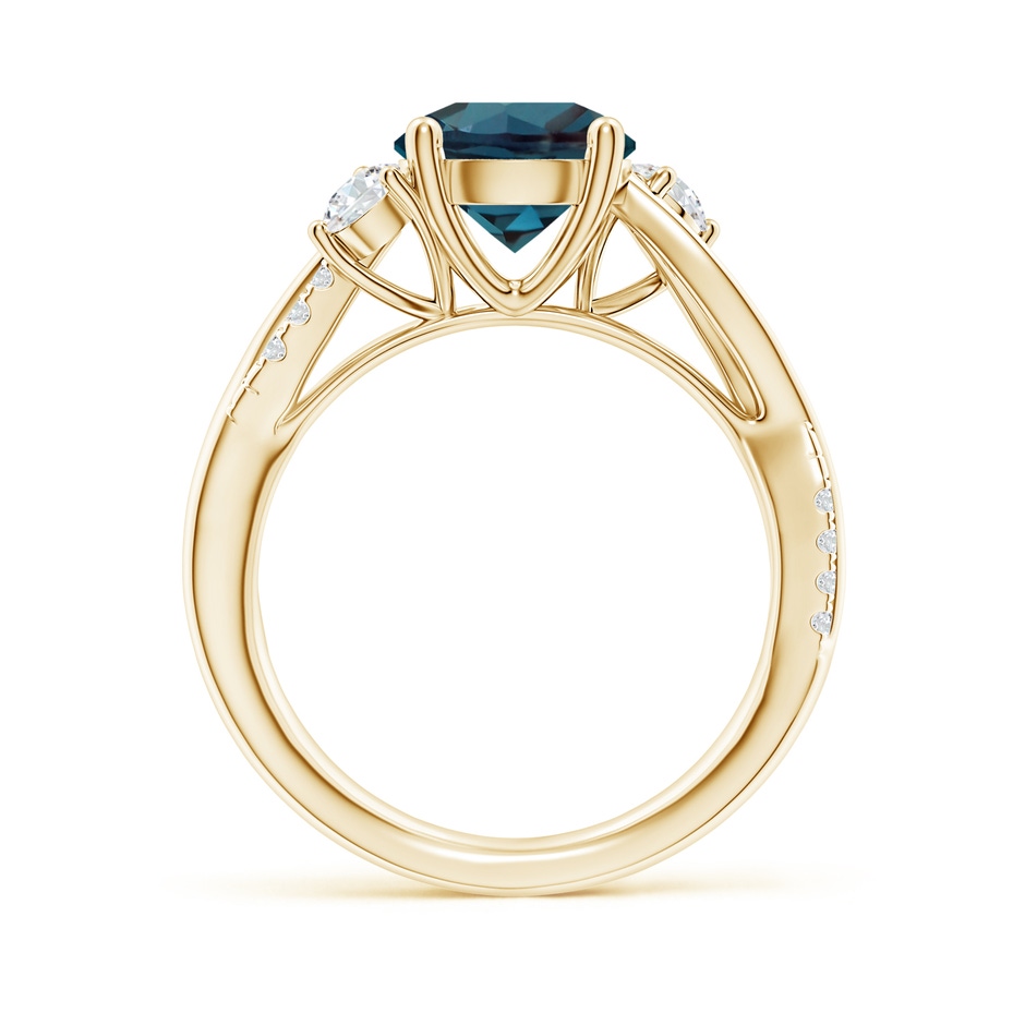 8mm Labgrown Nature Inspired Lab-Grown Alexandrite & Diamond Twisted Vine Ring in Yellow Gold side 199