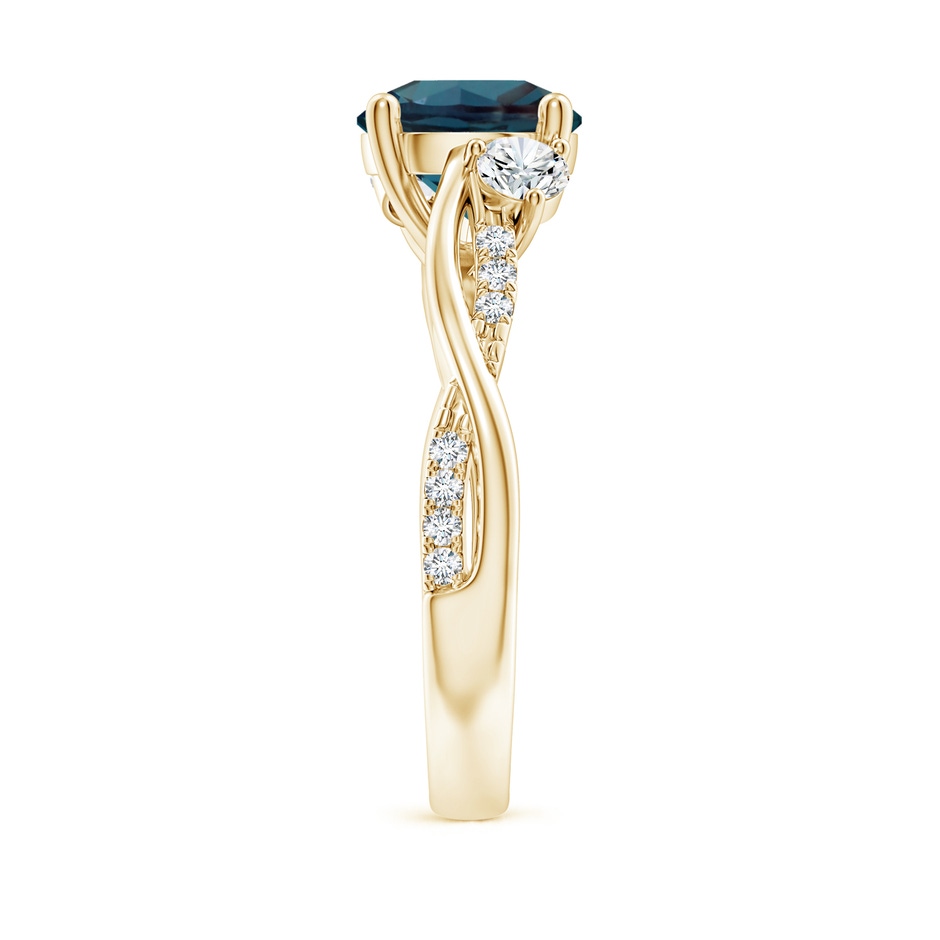 8mm Labgrown Nature Inspired Lab-Grown Alexandrite & Diamond Twisted Vine Ring in Yellow Gold side 299