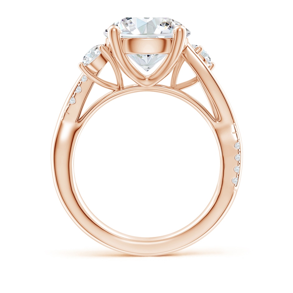 10.1mm FGVS Lab-Grown Nature Inspired Diamond Twisted Vine Ring in 18K Rose Gold side 199