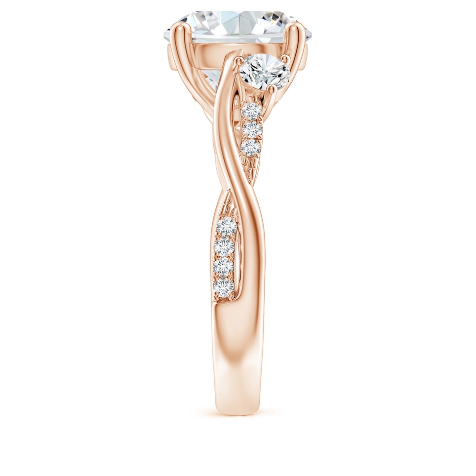 10.1mm FGVS Lab-Grown Nature Inspired Diamond Twisted Vine Ring in 18K Rose Gold side 299