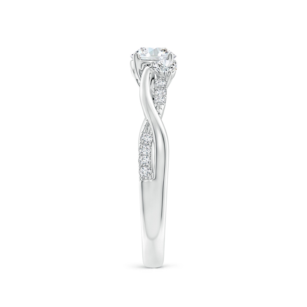 5mm FGVS Lab-Grown Nature Inspired Diamond Twisted Vine Ring in P950 Platinum Side 299
