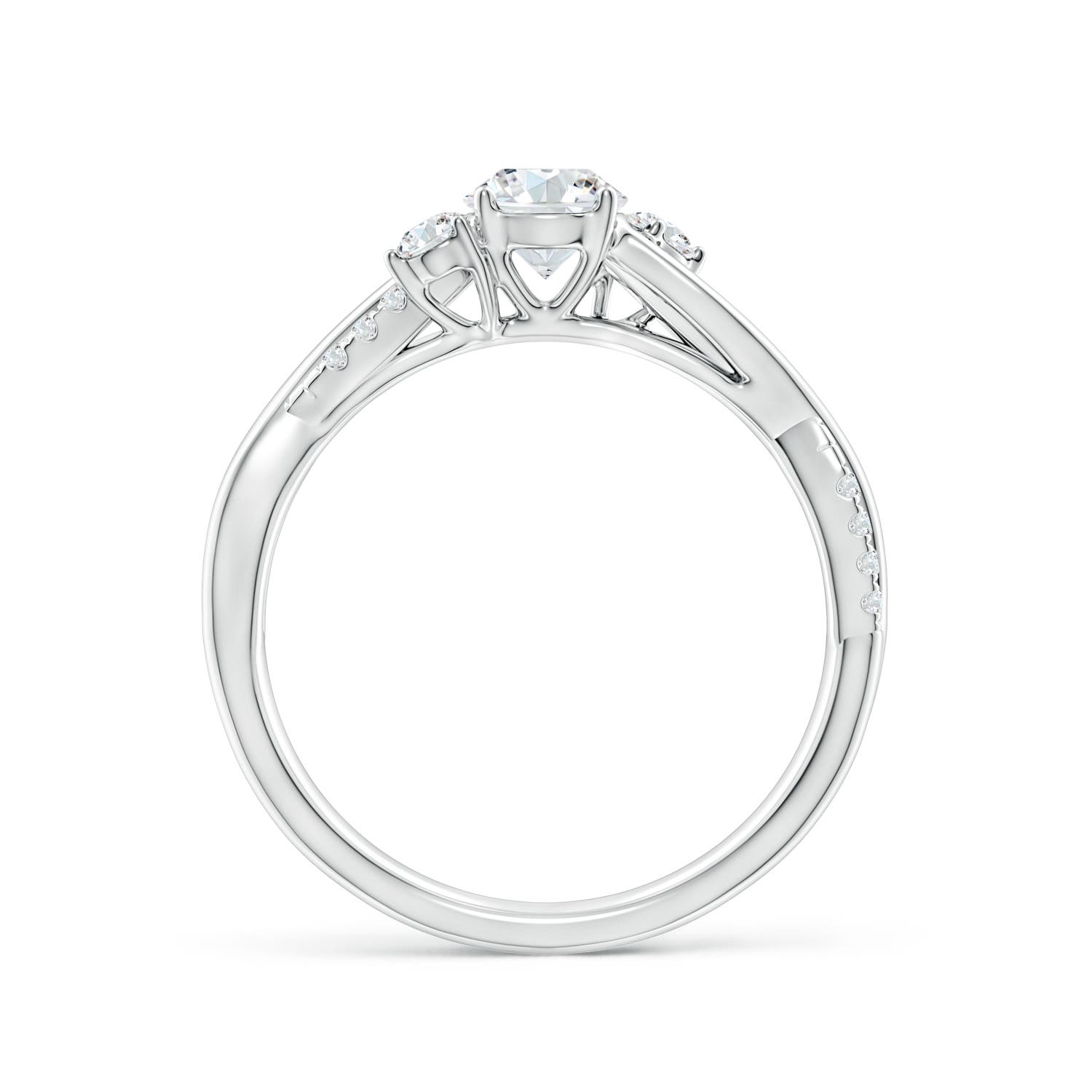 Twisted vine diamond sale engagement ring