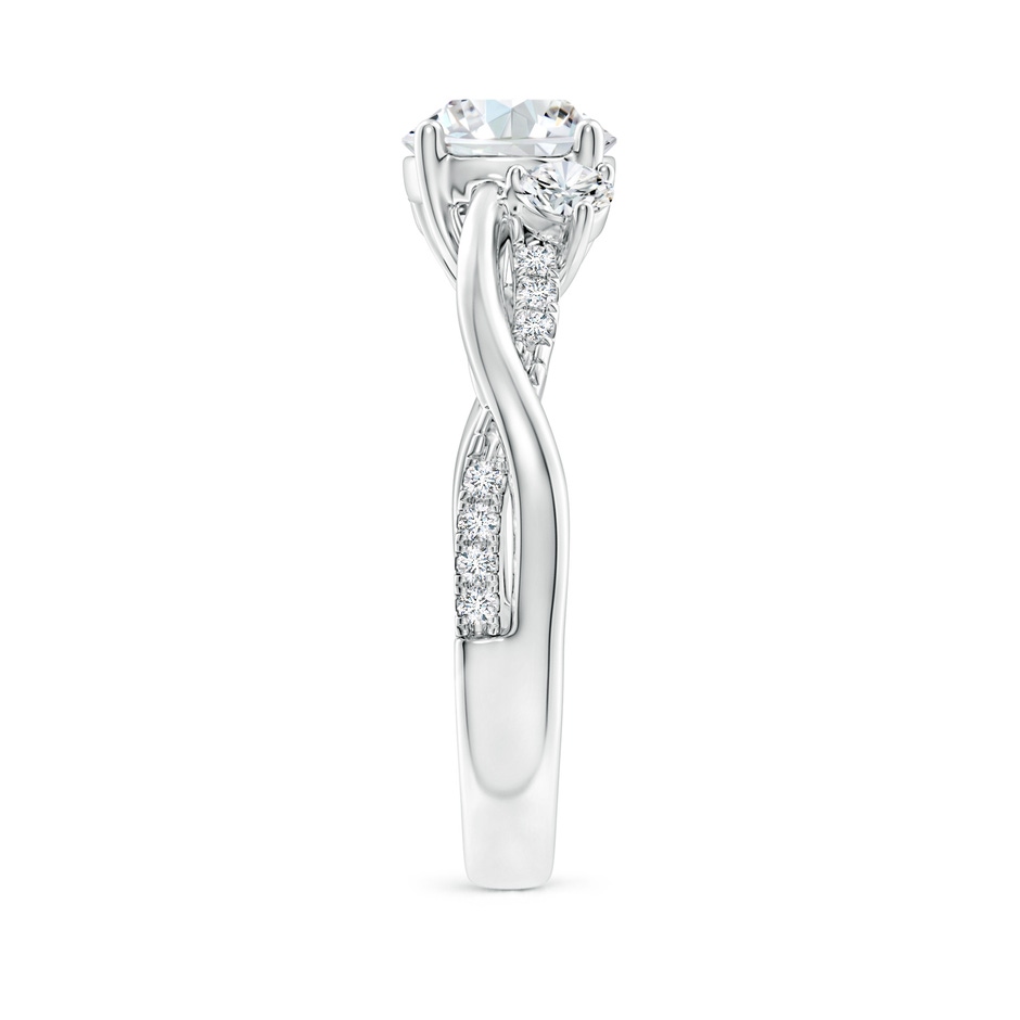 7mm FGVS Lab-Grown Nature Inspired Diamond Twisted Vine Ring in White Gold side 299