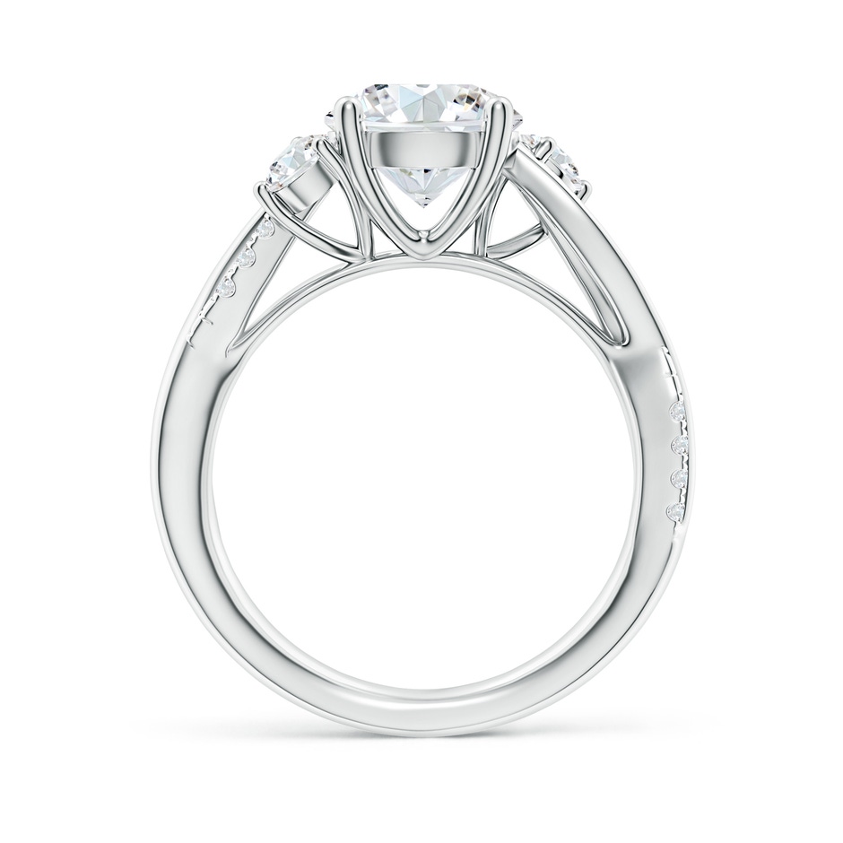 8.1mm FGVS Lab-Grown Nature Inspired Diamond Twisted Vine Ring in P950 Platinum side 199