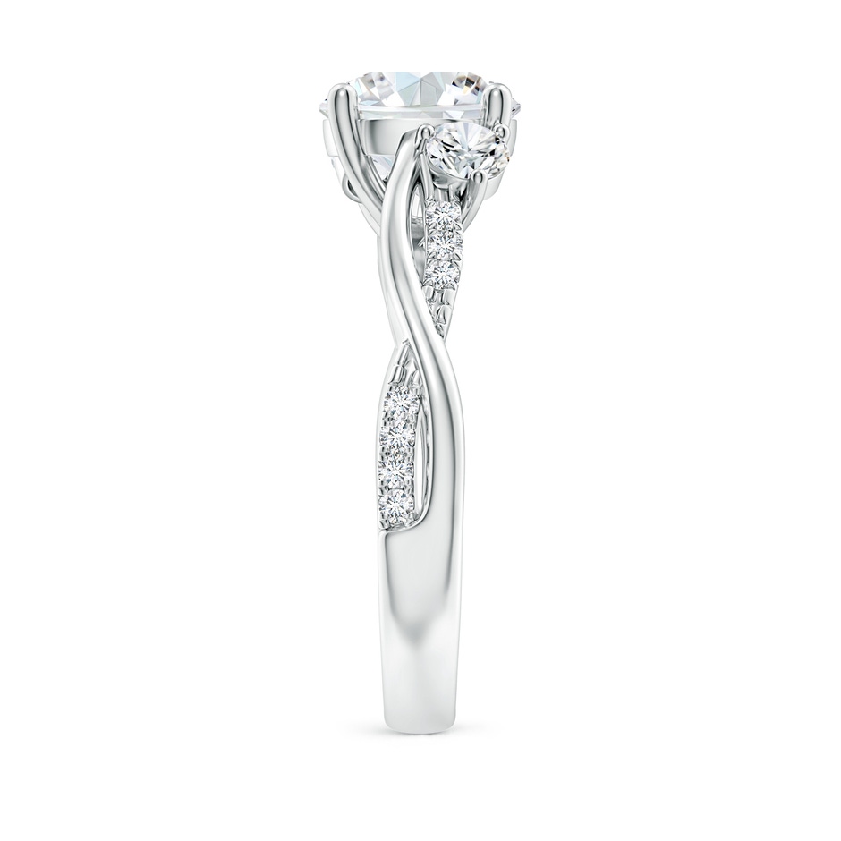 8.1mm FGVS Lab-Grown Nature Inspired Diamond Twisted Vine Ring in P950 Platinum side 299