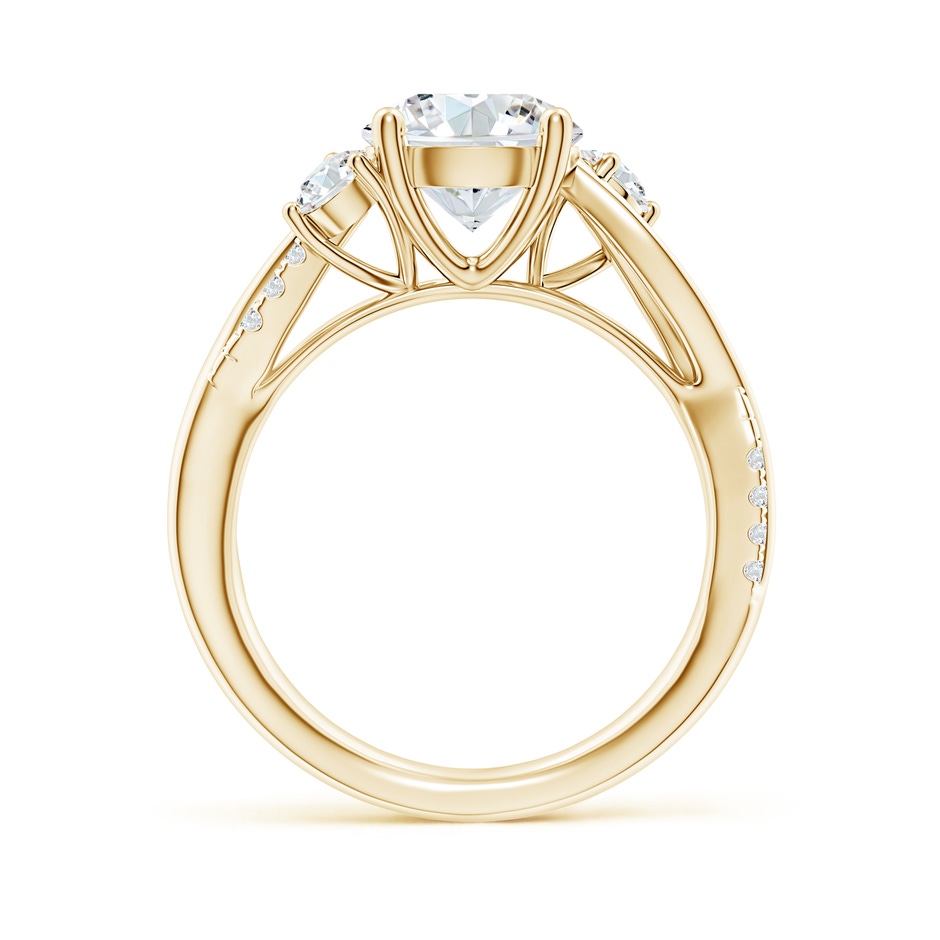 8.1mm FGVS Lab-Grown Nature Inspired Diamond Twisted Vine Ring in Yellow Gold side 199