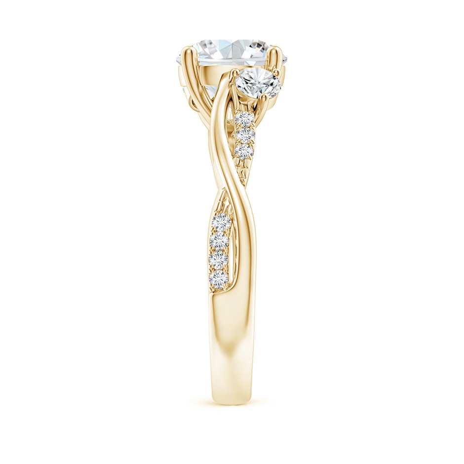 8.1mm FGVS Lab-Grown Nature Inspired Diamond Twisted Vine Ring in Yellow Gold side 299