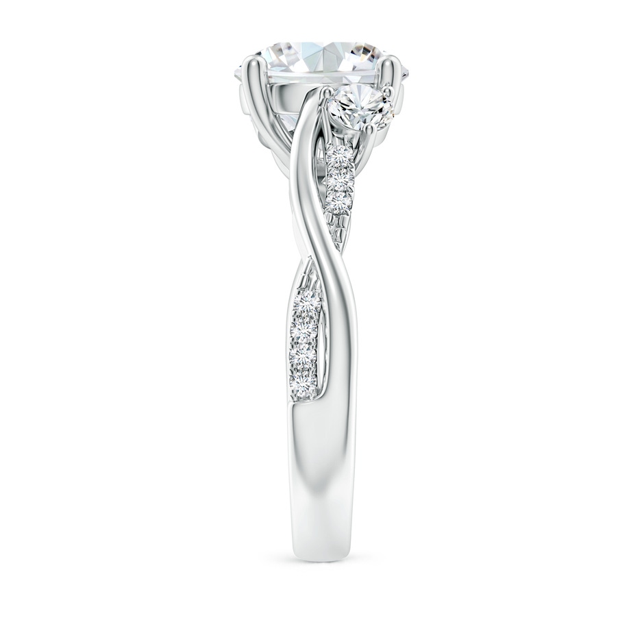 9.2mm FGVS Lab-Grown Nature Inspired Diamond Twisted Vine Ring in White Gold side 299