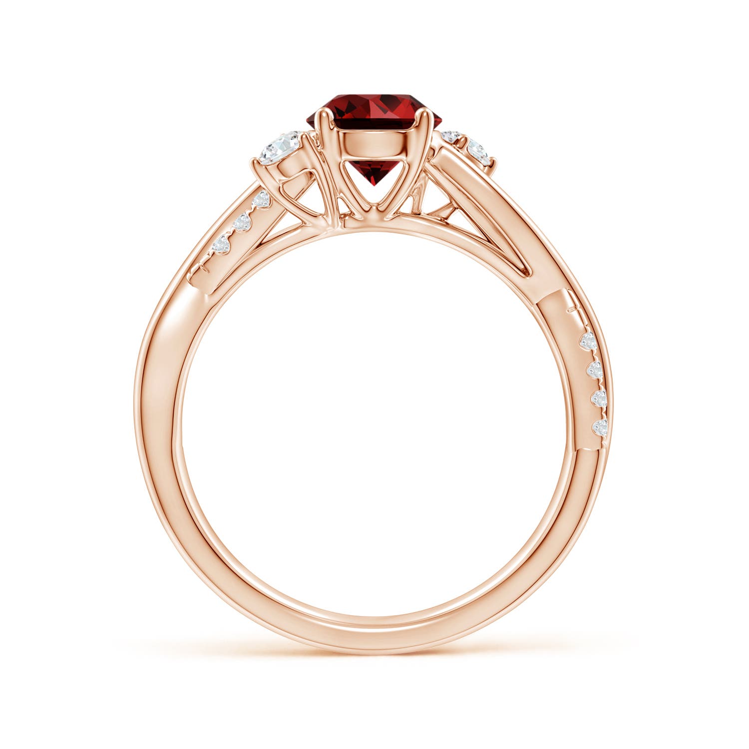 Premium - Lab-Grown Ruby / 1.24 CT / 14 KT Rose Gold