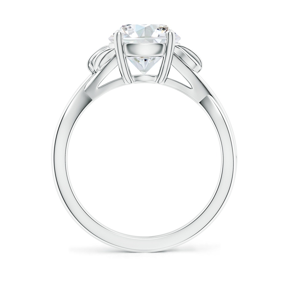 8.1mm FGVS Lab-Grown Nature Inspired Diamond Crossover Ring with Leaf Motifs in White Gold side 199