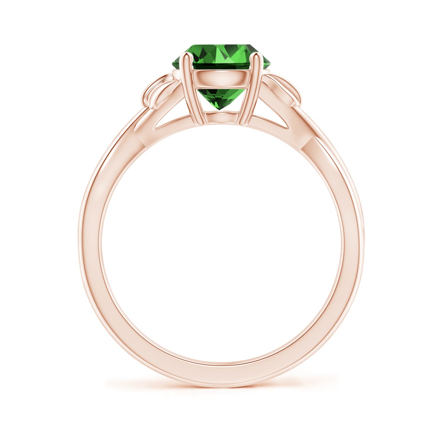 Premium - Lab-Grown Emerald / 1.2 CT / 14 KT Rose Gold