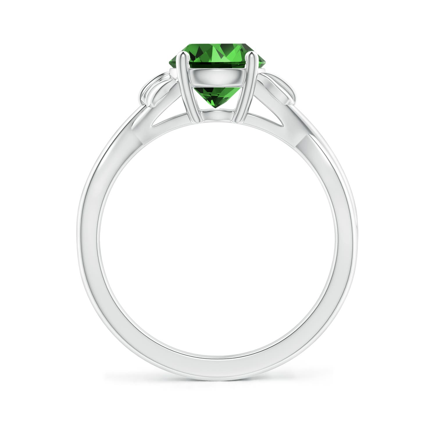 Premium - Lab-Grown Emerald / 1.2 CT / 14 KT White Gold