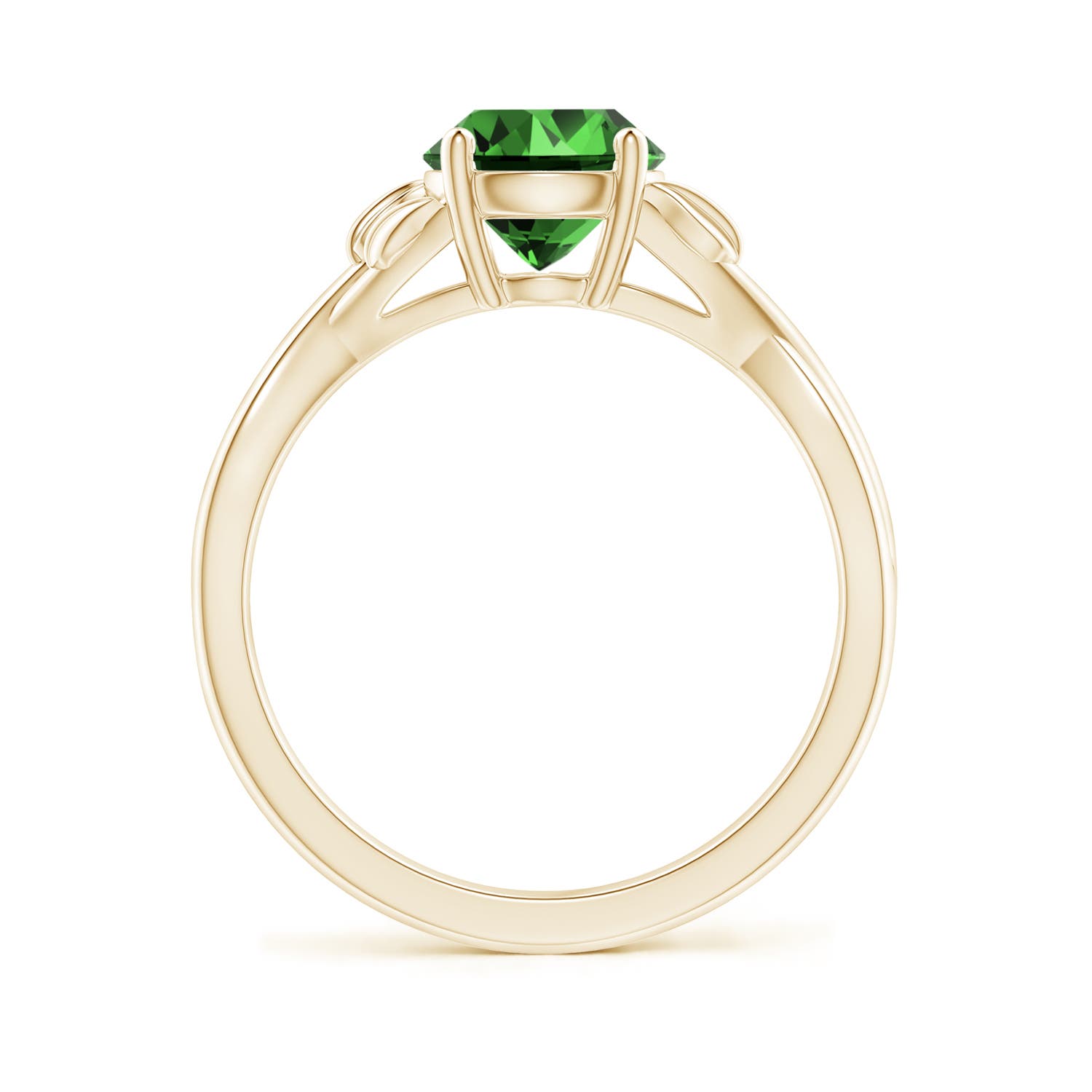 Premium - Lab-Grown Emerald / 1.2 CT / 14 KT Yellow Gold