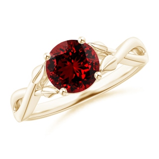 Round Lab-Grown Lab Grown Ruby