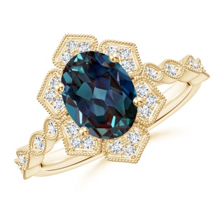 Oval Lab-Grown Lab Grown Alexandrite