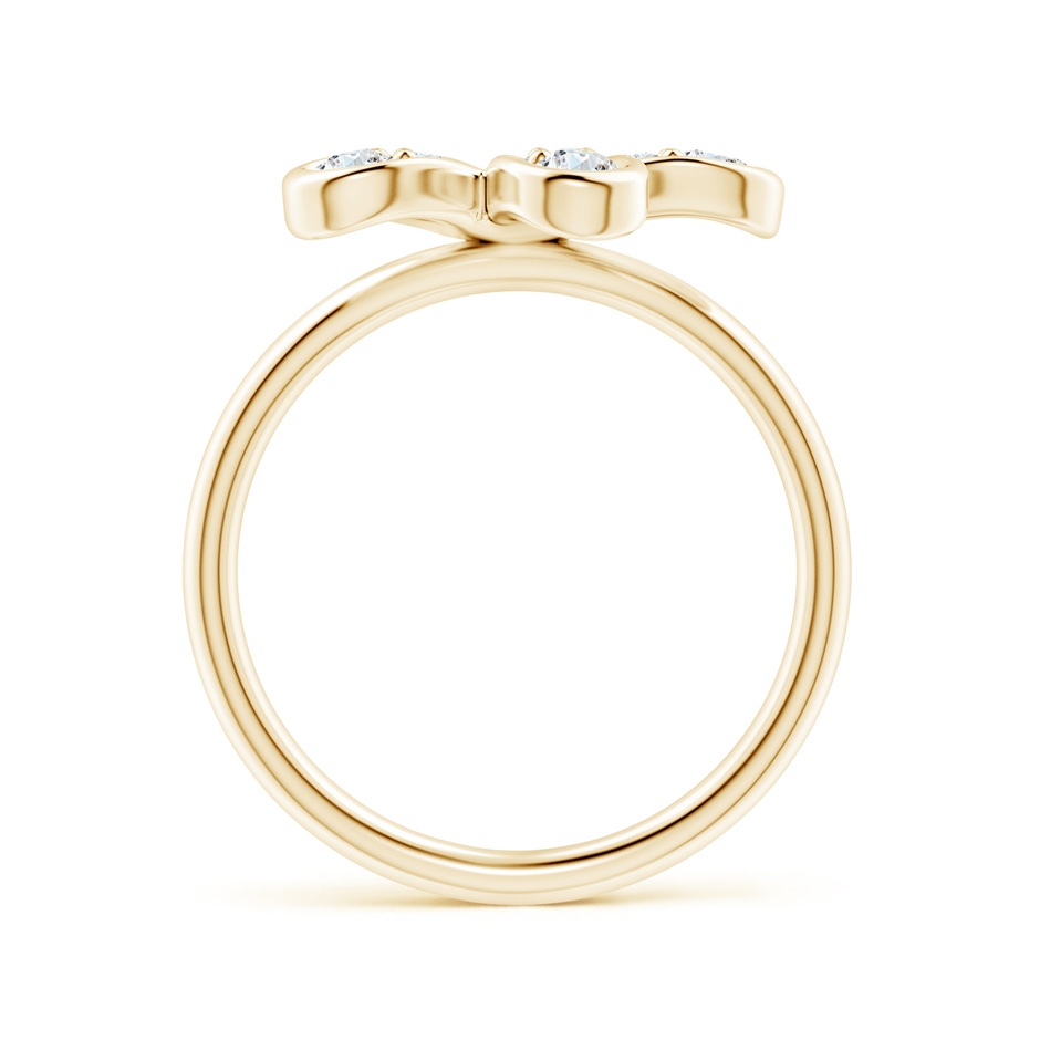 2.8mm FGVS Lab-Grown Pave-Set Diamond Daisy Ring in Yellow Gold side 199
