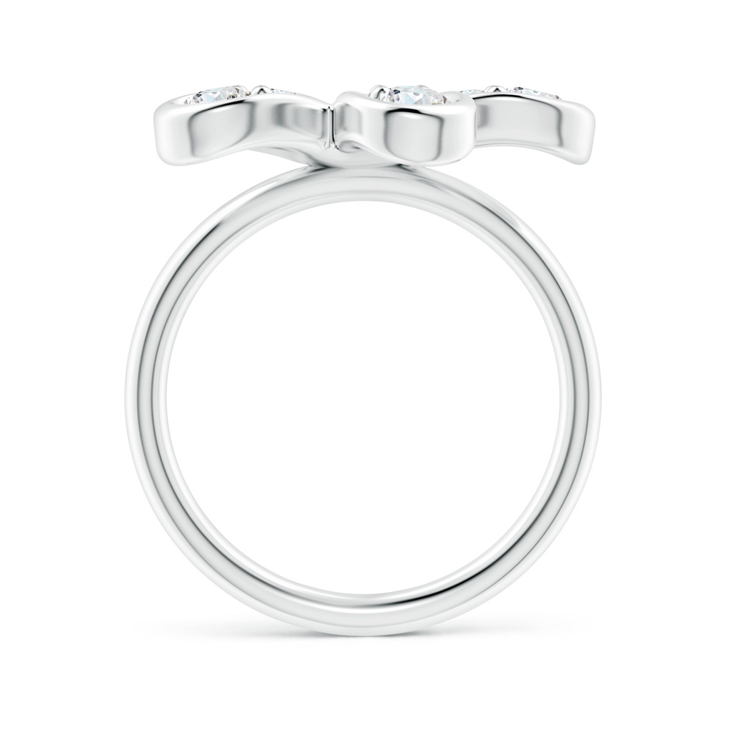 3.5mm FGVS Lab-Grown Pave-Set Diamond Daisy Ring in 18K White Gold - side 199