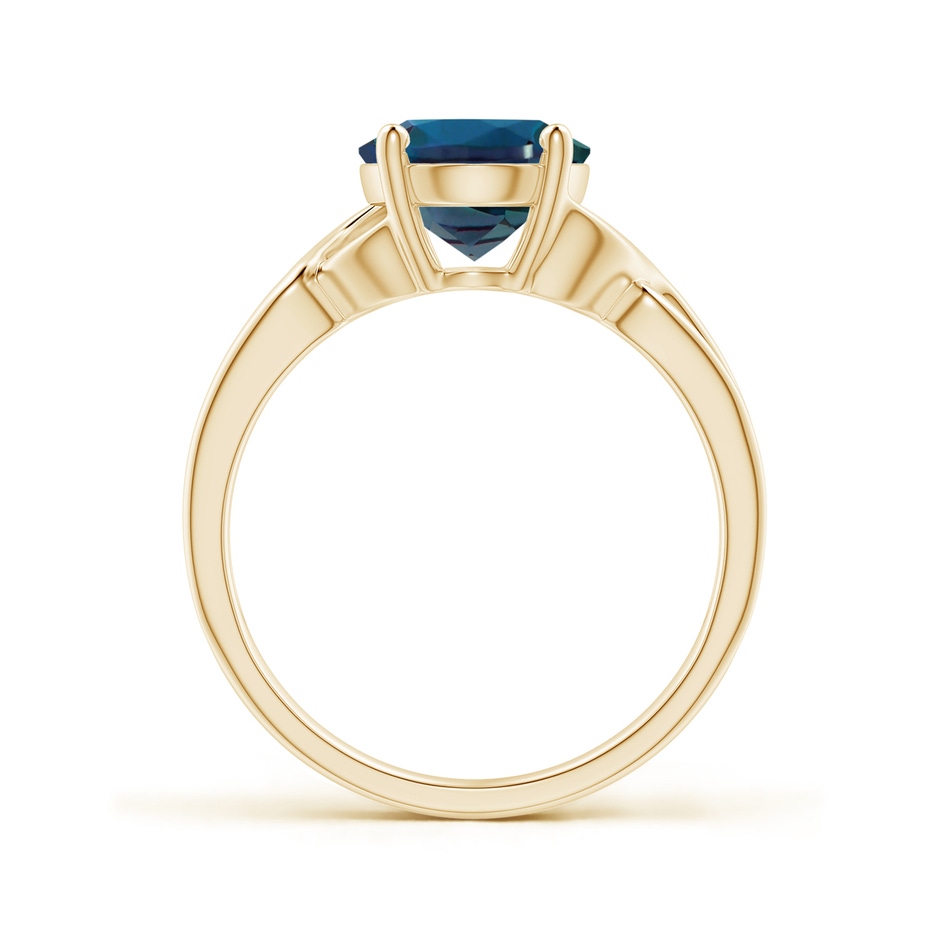 10x8mm Labgrown Classic Oval Lab-Grown Alexandrite Criss-Cross Cocktail Ring in 18K Yellow Gold side 199