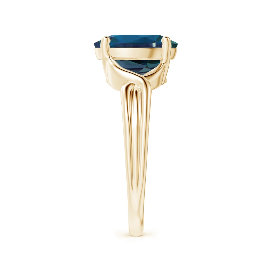 10x8mm Labgrown Classic Oval Lab-Grown Alexandrite Criss-Cross Cocktail Ring in 18K Yellow Gold side 299