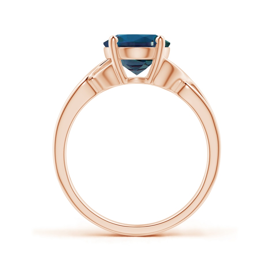 10x8mm Labgrown Classic Oval Lab-Grown Alexandrite Criss-Cross Cocktail Ring in Rose Gold side 199