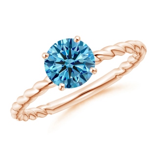 Round Fancy Intense, VS Lab Grown Blue Diamond
