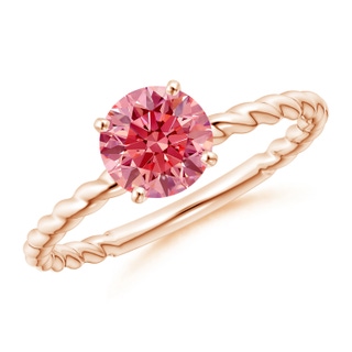 Round Fancy Intense, VS Lab Grown Pink Diamond