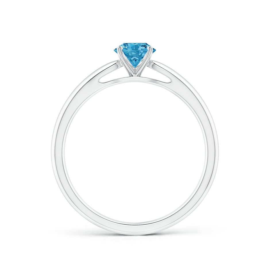 5.1mm Labgrown Classic Solitaire Lab-Grown Fancy Intense Blue Diamond Rounded Cathedral Engagement Ring in White Gold side 199