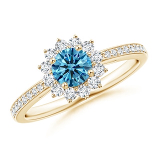 Round Fancy Intense, VS Lab Grown Blue Diamond
