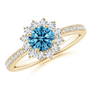 Round Fancy Intense, VS Lab Grown Blue Diamond