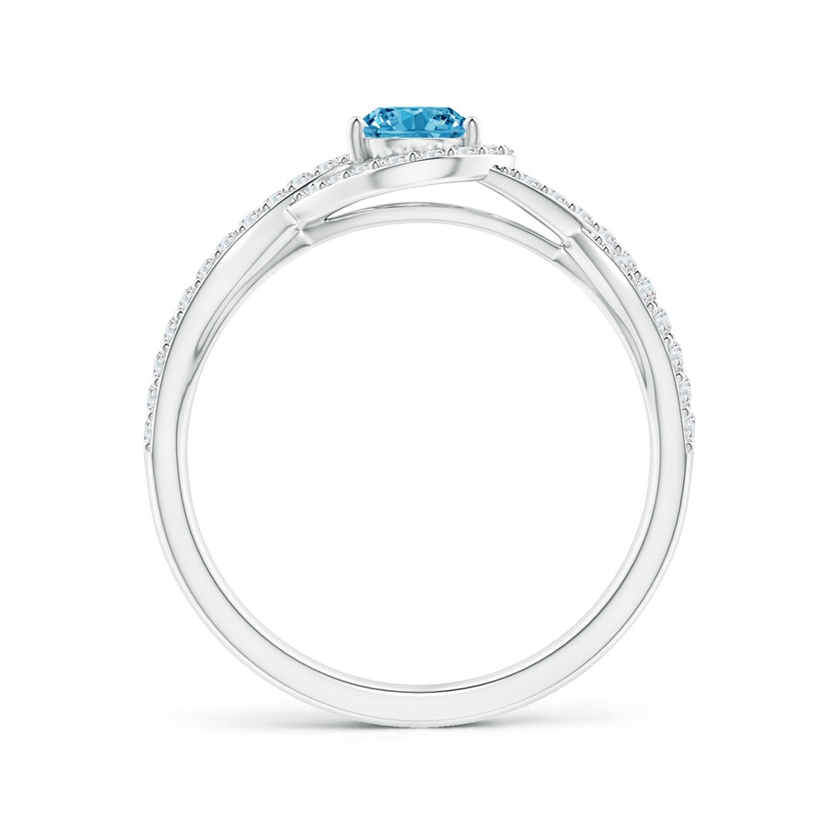 4.9mm Labgrown Criss Cross Infinity Halo Lab-Grown Fancy Intense Blue Diamond Ring in White Gold side 199