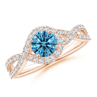 Round Fancy Intense, VS Lab Grown Blue Diamond