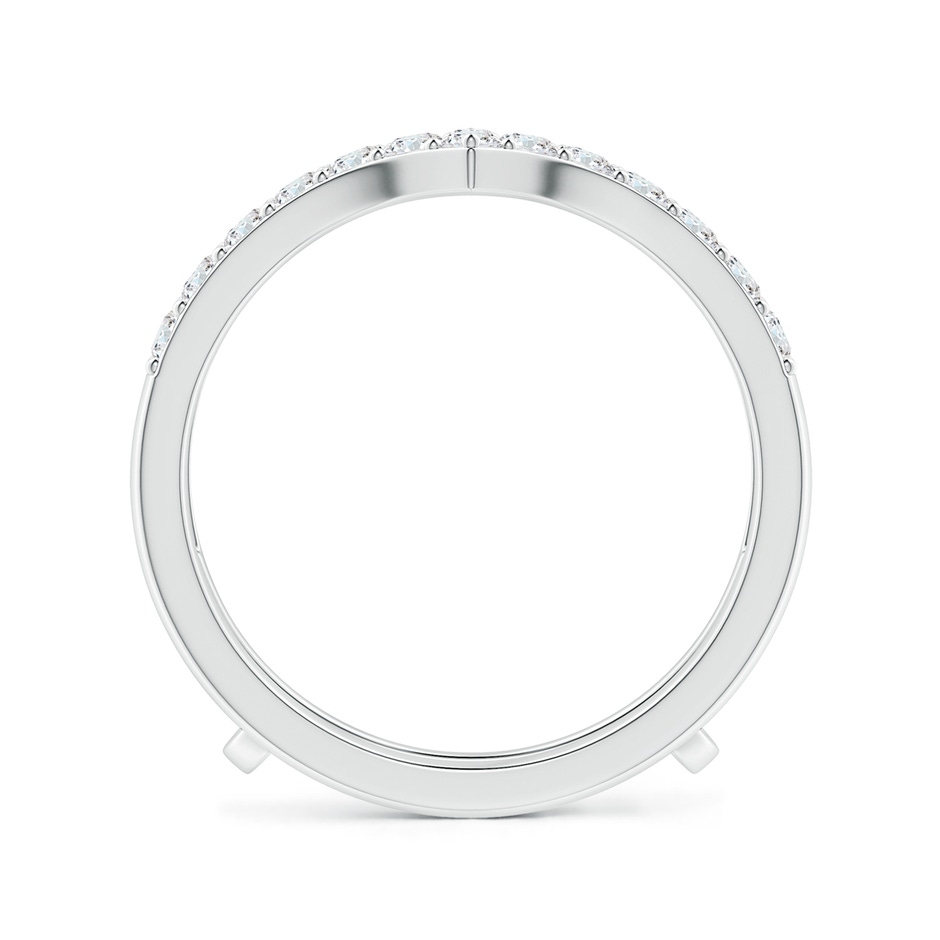 1.9mm FGVS Lab-Grown Diamond Chevron Ring Wrap in White Gold side 199