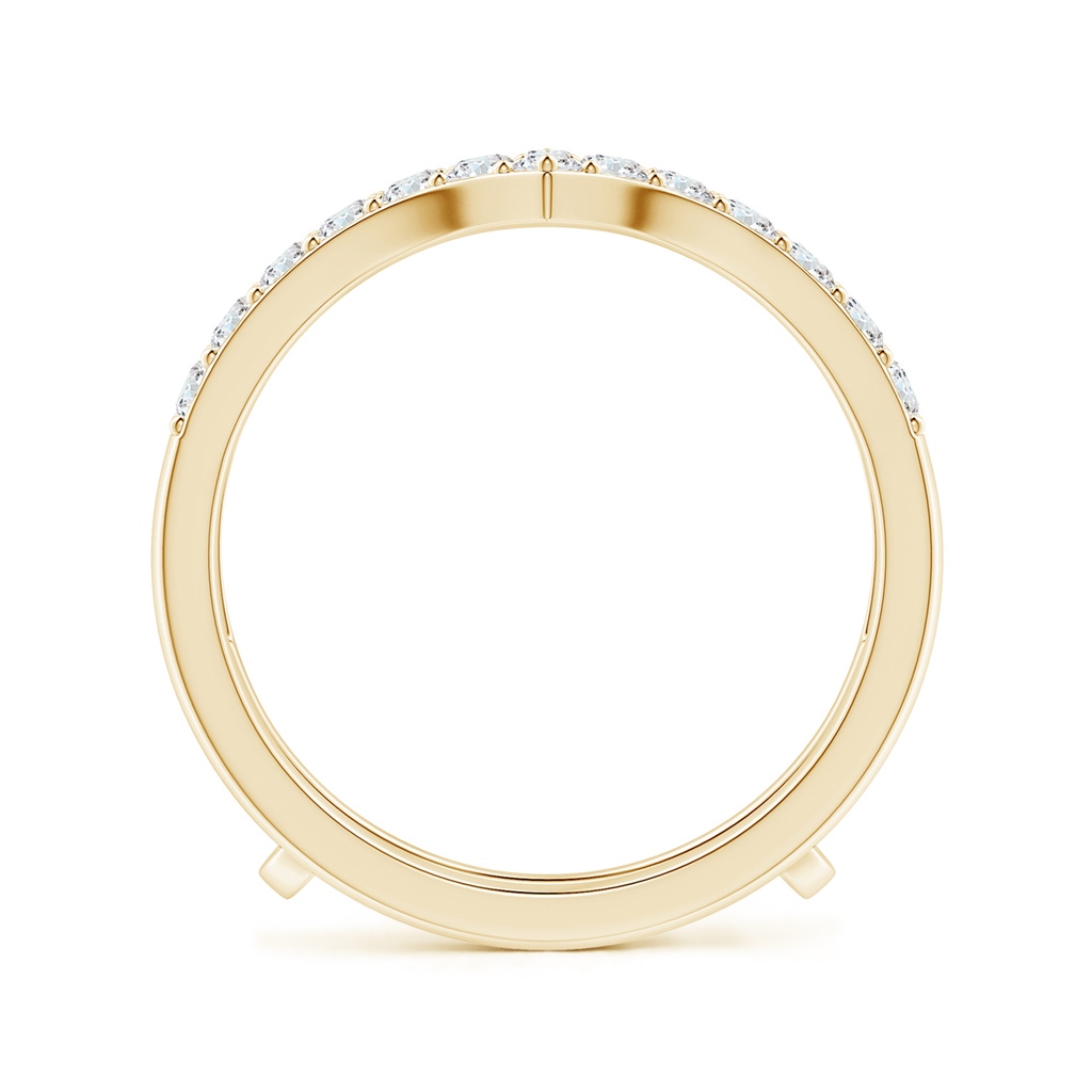 1.9mm FGVS Lab-Grown Diamond Chevron Ring Wrap in Yellow Gold - side 199