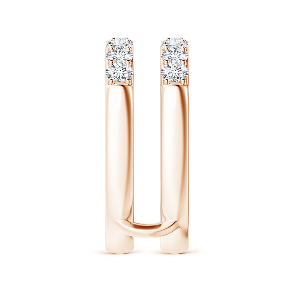2.6mm FGVS Lab-Grown Double Band Prong-Set Diamond Ring Wrap in 10K Rose Gold side 299
