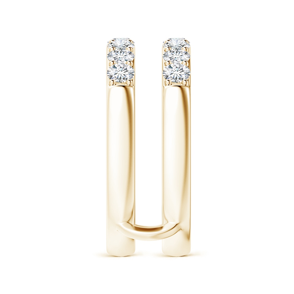 2.6mm FGVS Lab-Grown Double Band Prong-Set Diamond Ring Wrap in 9K Yellow Gold side 299