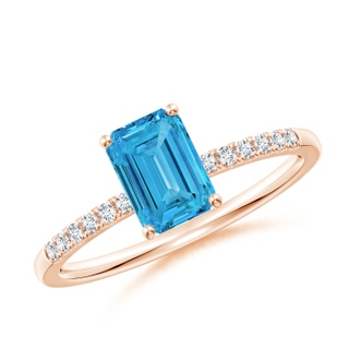 Emerald Cut Fancy Intense, VS Lab Grown Blue Diamond