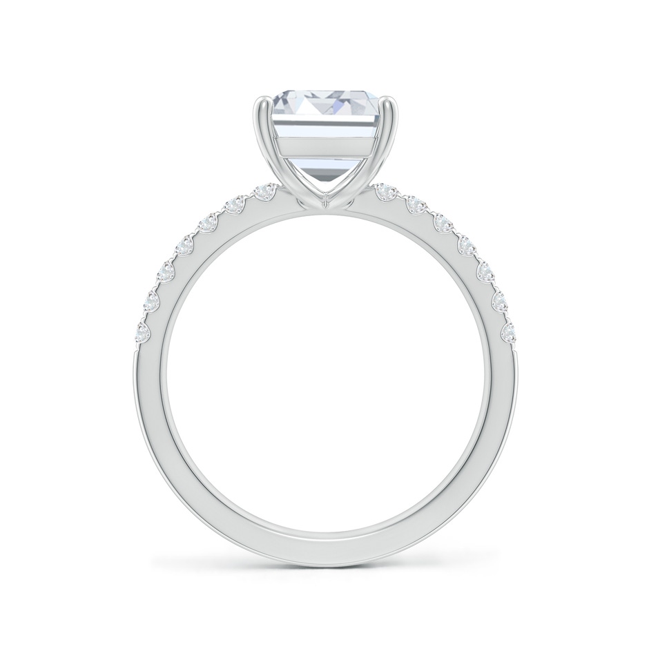 10x7.5mm FGVS Lab-Grown Emerald-Cut Diamond Engagement Ring with Lab Diamond Accents in White Gold side 199