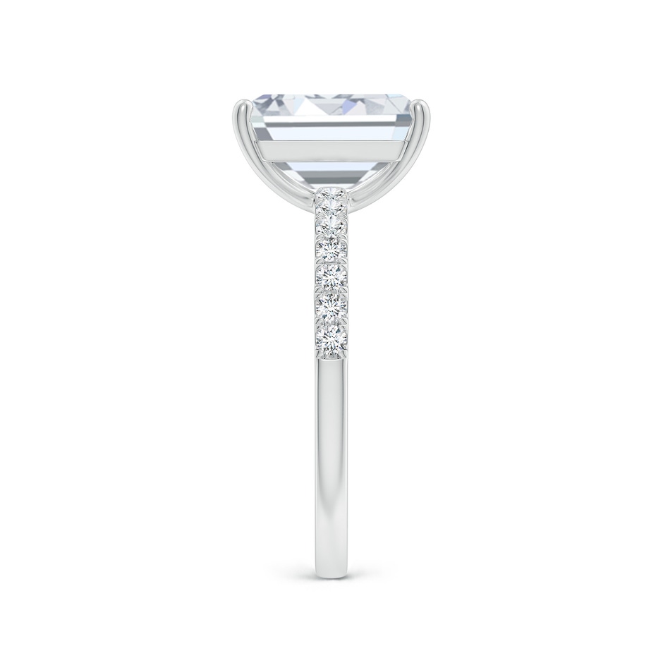 10x7.5mm FGVS Lab-Grown Emerald-Cut Diamond Engagement Ring with Lab Diamond Accents in White Gold side 299