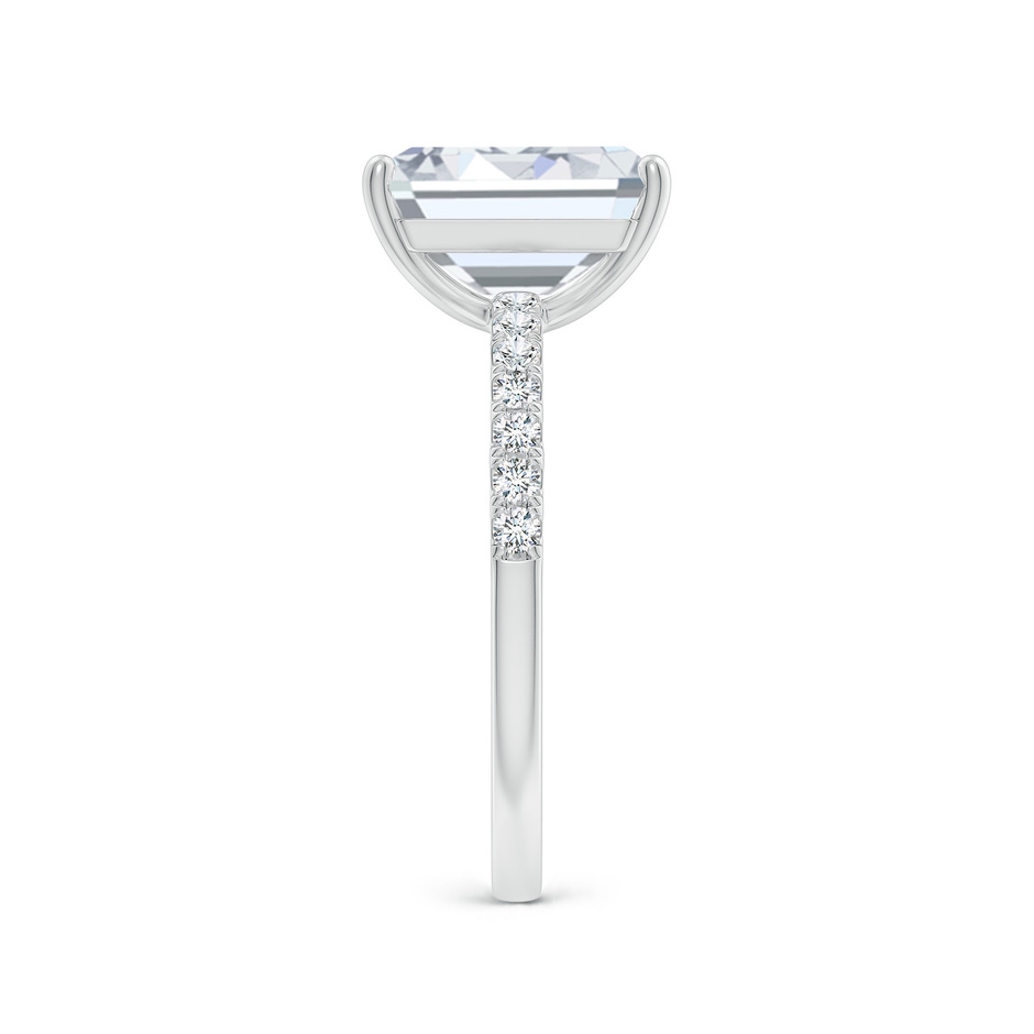 10x8.5mm FGVS Lab-Grown Emerald-Cut Diamond Engagement Ring with Lab Diamond Accents in P950 Platinum side 299