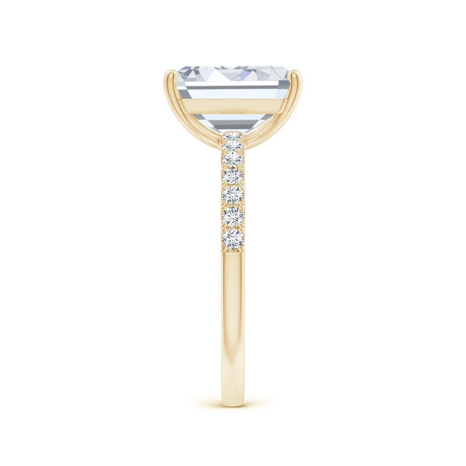 10x8.5mm FGVS Lab-Grown Emerald-Cut Diamond Engagement Ring with Lab Diamond Accents in Yellow Gold side 299